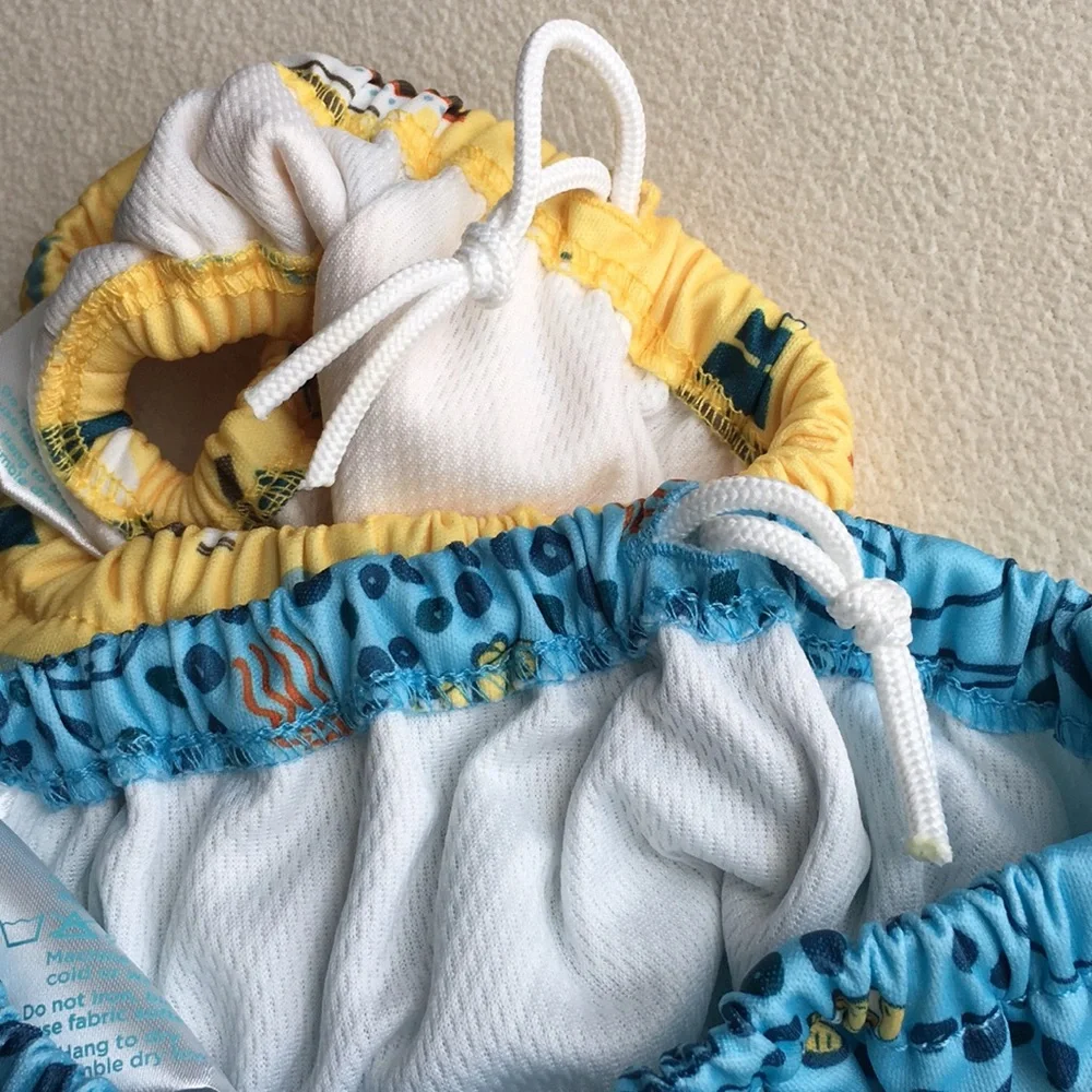 The Honest Company Kids Swim Diaper Covers - Blue, Light Blue, Yellow